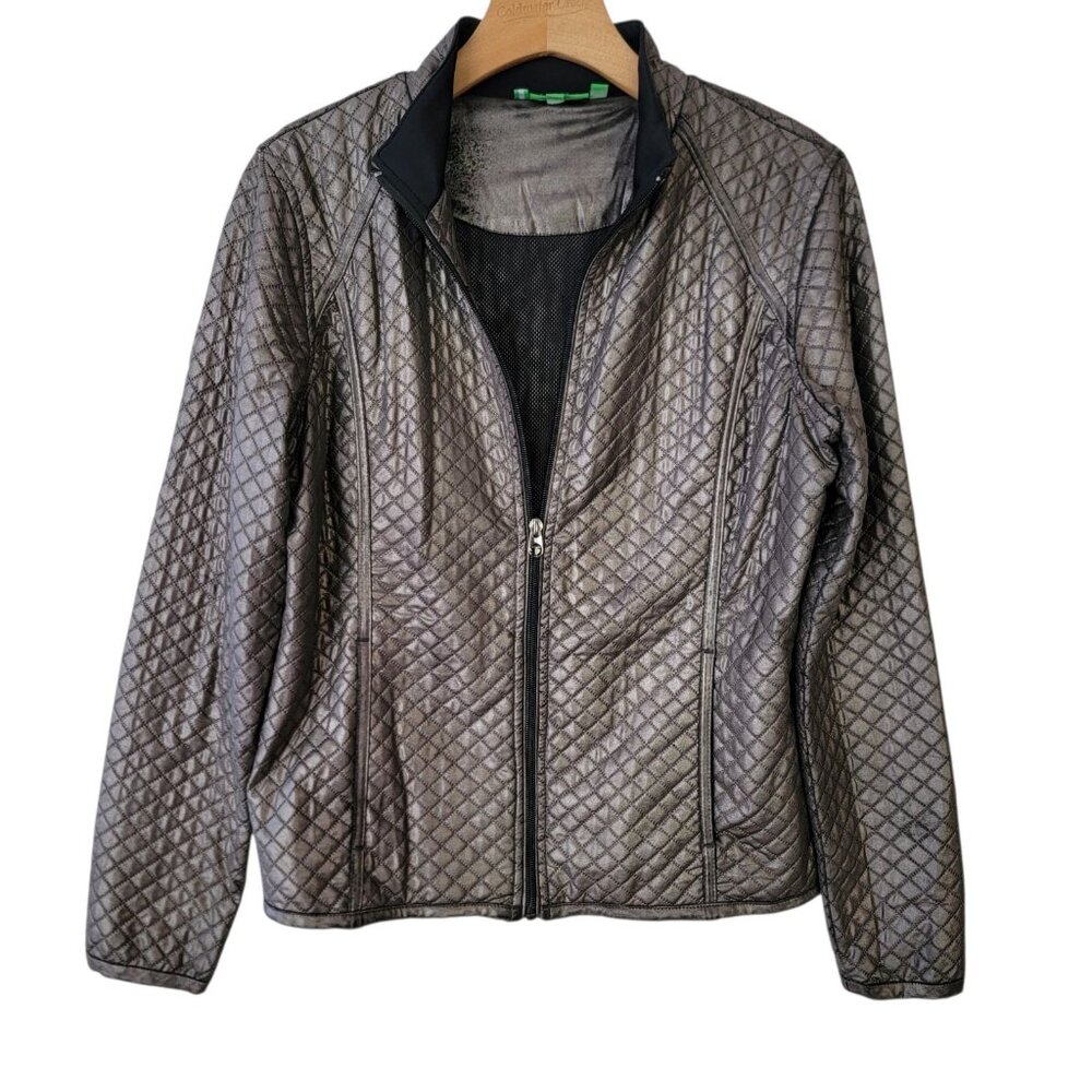 Tail‎ Tech Performance Jacket Quilted Activewear Zip Up Women's Sz S Pockets